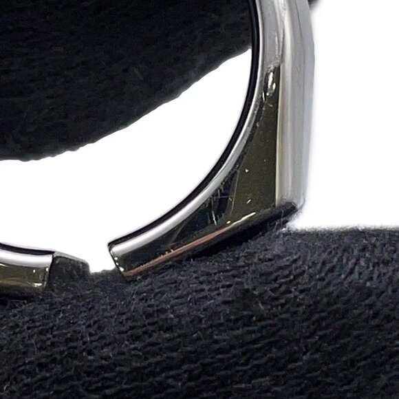 HERMES Etrier Ring Size T62 Metal/Lacquer Black H100060FJ0360 - Picture 7 of 11